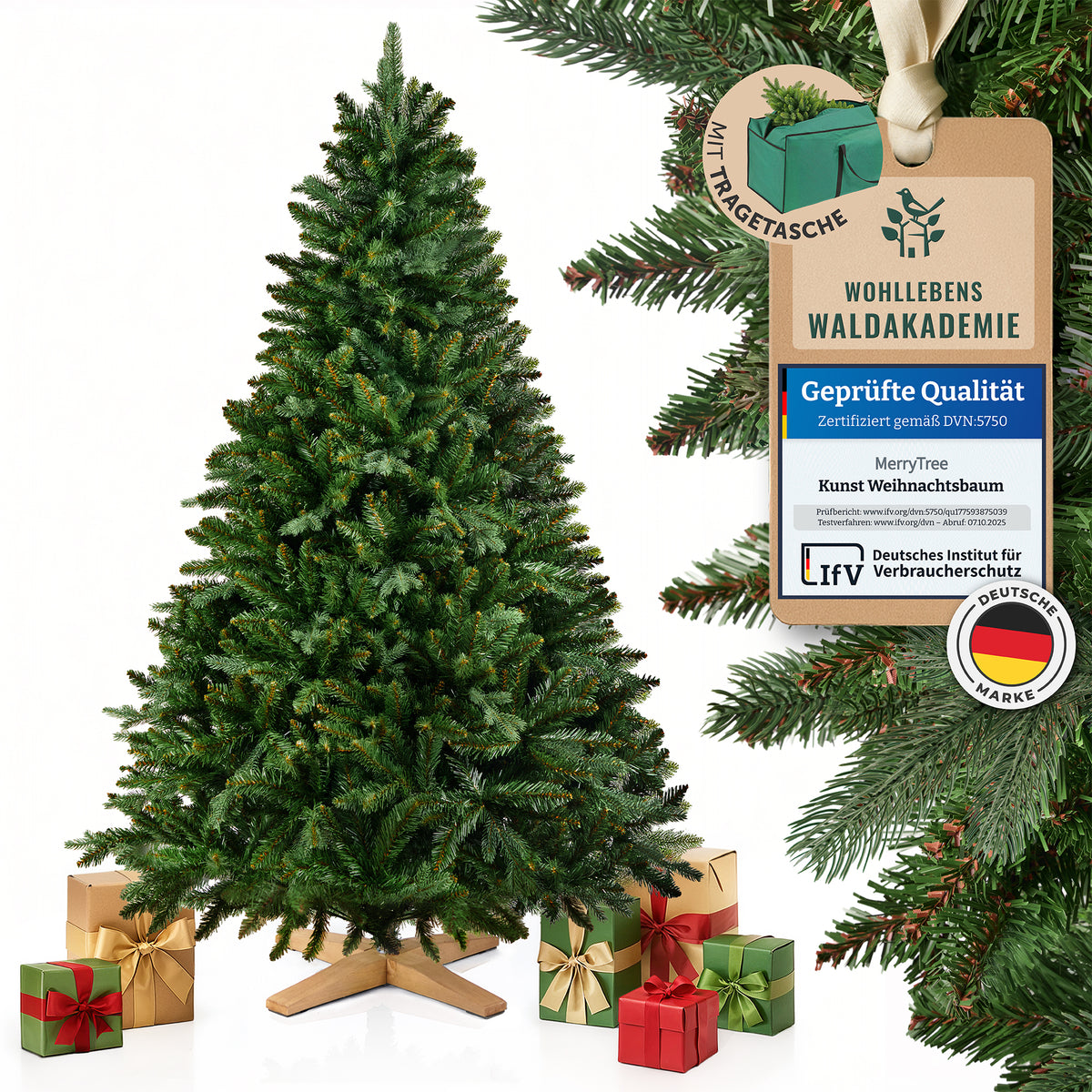 SAELLSKAP - Classic Weihnachtsbaum aus realistischen Spritzguss- & Luvi-Nadeln