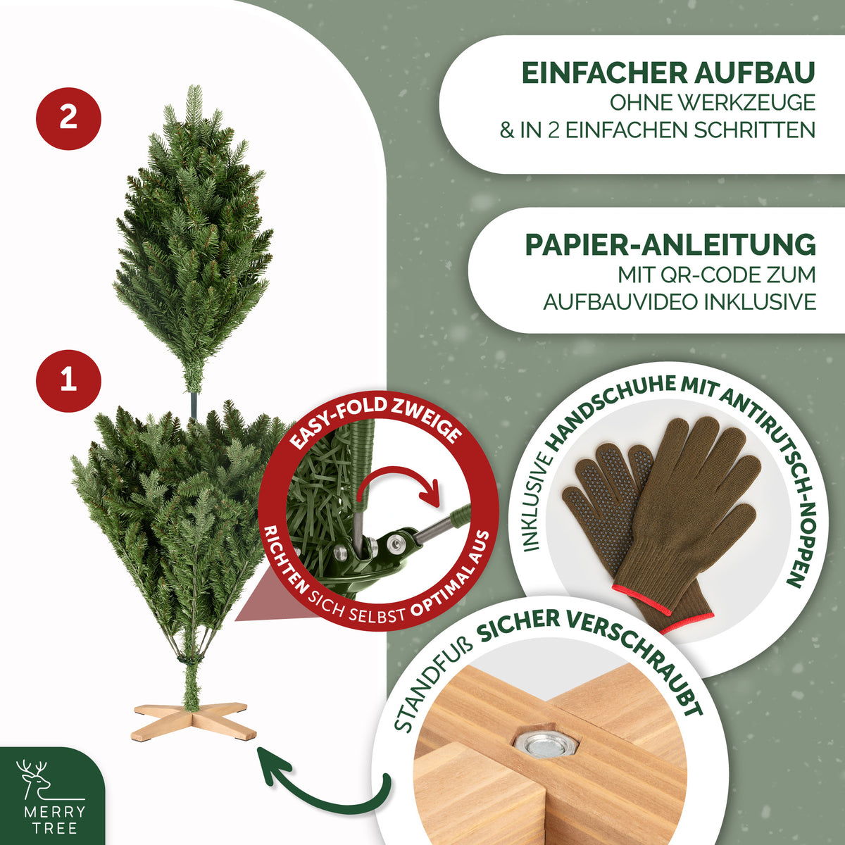 SAELLSKAP - Classic Weihnachtsbaum aus realistischen Spritzguss- & Luvi-Nadeln