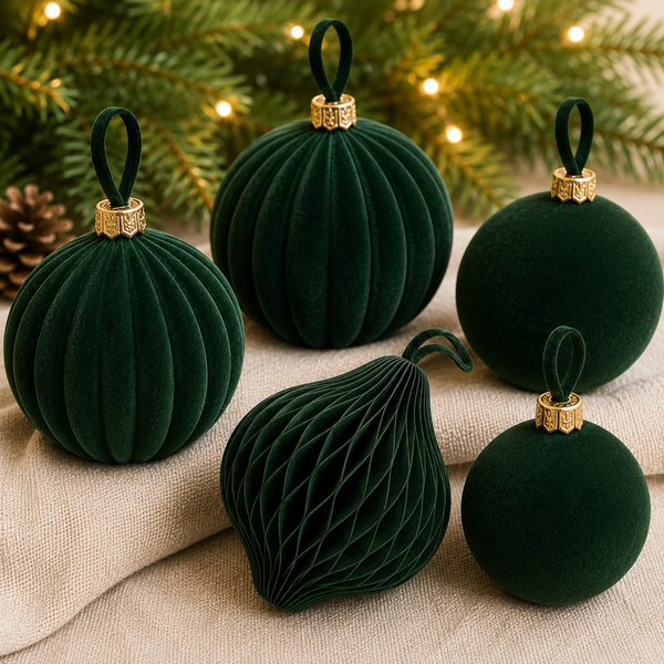 LOFN - Weihnachtskugeln in Grün
